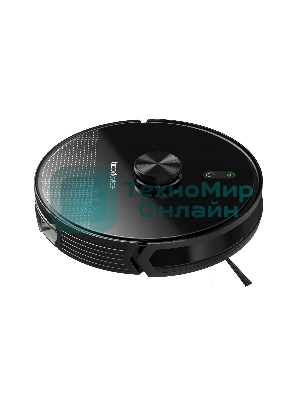 Робот-пылесос TopDevice TDSRC003_BK черный, 40 Вт, 2600 мА·ч Li-Ion, уборка влажная/сухая, пылесборник контейнер 0.4 л