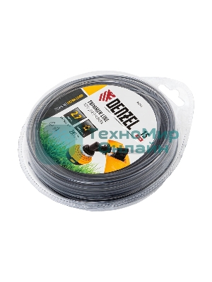 Леска для триммера Denzel двухкомпонентная звезда, 2,7мм х 15м, блистер EXTRA CORD