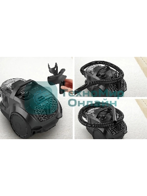 Пылесос Bosch BGC21X300 черный, 190/550 Вт, уборка сухая, пылесборник контейнер 2 л