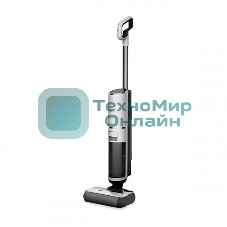 Пылесос вертикальный BQ VCA1002W белый/черный, питание от аккумулятора, 30 Вт, уборка влажная/сухая, пылесборник 0.75 л, бак для жидкости 0.85 л, работа от АКБ max 45 мин