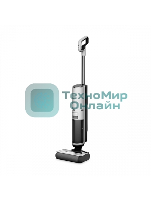 Пылесос вертикальный BQ VCA1002W белый/черный, питание от аккумулятора, 30 Вт, уборка влажная/сухая, пылесборник 0.75 л, бак для жидкости 0.85 л, работа от АКБ max 45 мин