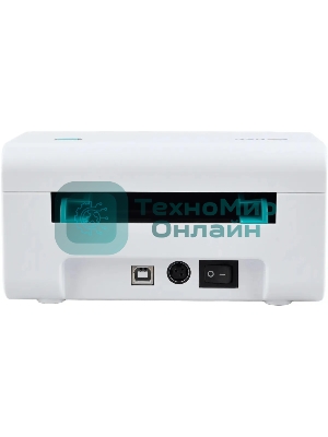 Принтер наклеек G&G GG-D420 стационарный, прямая термопечать, 203 dpi, 152 мм/сек, USB, белый