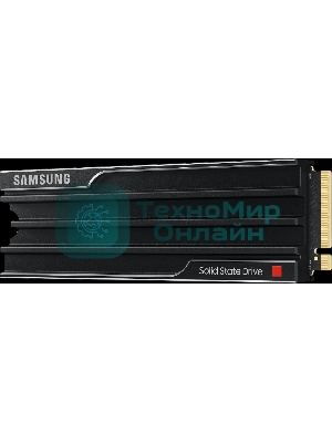 Накопитель SSD 1Tb Samsung 9100 PRO, M.2, PCI-E 5.0 x4, TLC 3D NAND R/W - 14800/13400 Mb/s с радиатором