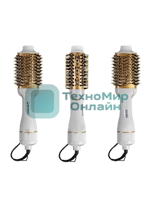 Фен-щетка Endever Aurora-500 белый, 1200 Вт, 110 мм