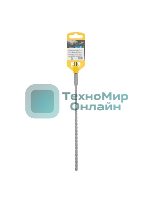 Бур по бетону Denzel цельная крестовая пластина, 6x265 мм, SDS PLUS