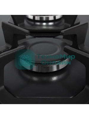 Газовая варочная панель Maunfeld EGHG.64.2CB/G, 4 конфорки, закаленное стекло, черный