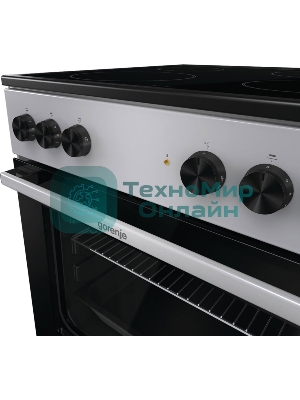 Плита электрическая Gorenje GEC6A11SG серый, конфорок 4 электрических, духовка 65 л, 60 см x 85 см x 60 см