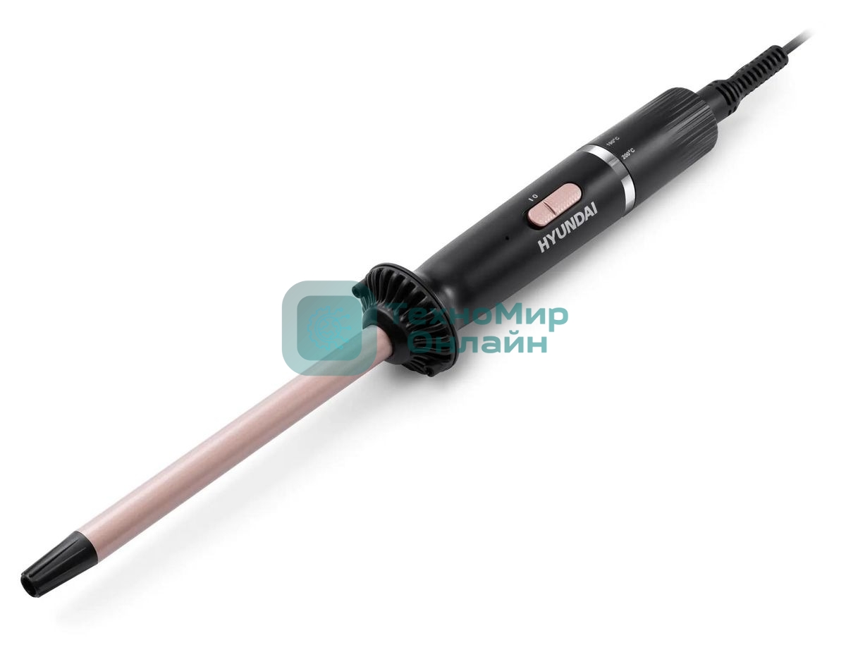 Щипцы для завивки волос Hyundai H-HS1415 черный, 13 мм, 200 °C, 6 режимов