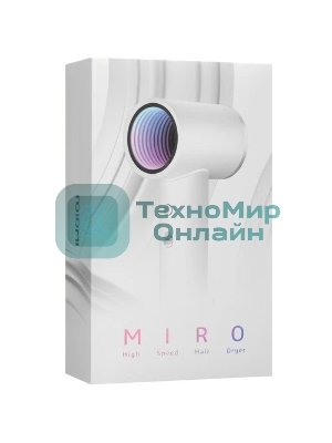 Фен Roidmi Hair dryer Miro белый, 1300 Вт, компактный, ионизация