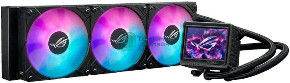 Система жидкостного охлаждения ASUS ROG RYUJIN III 360 ARGb EXTREME 90RC0131-M0EAY0 черный 120мм алюминий+медь 2800rpm 36db 4-pin 305W