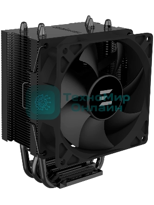 Кулер ZALMAN CNPS4X BLACK V2, 92мм FAN, 3 HEAT PIPES, 4-PIN PWM, 800-2000 RPM, 29DBA, HYDRO BEARING, LGA1851/1700, AM5/AM4, screw type installation