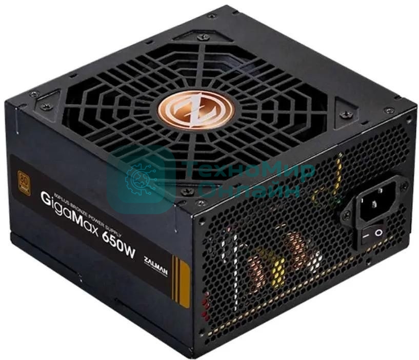 Блок питания Zalman ZM650-GVII Retail, 650Вт, 80 PLUS Bronze, 120мм, черный