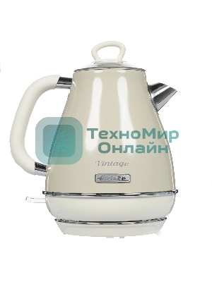 Чайник электрический Ariete Vintage 2869/03 2000 Вт, 1.7 л, бежевый