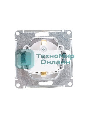 Механизм розетки 1-м СП AtlasDesign с заземл. 16А жемчуг SchE ATN000443