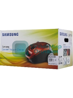 Пылесос Samsung VCC4140V3A синий, 320/1600 Вт, уборка сухая, пылесборник мешок 3 л