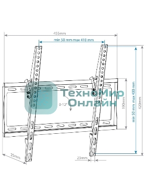 Кронштейн для телевизора Arm Media STEEL-4 черный 22
