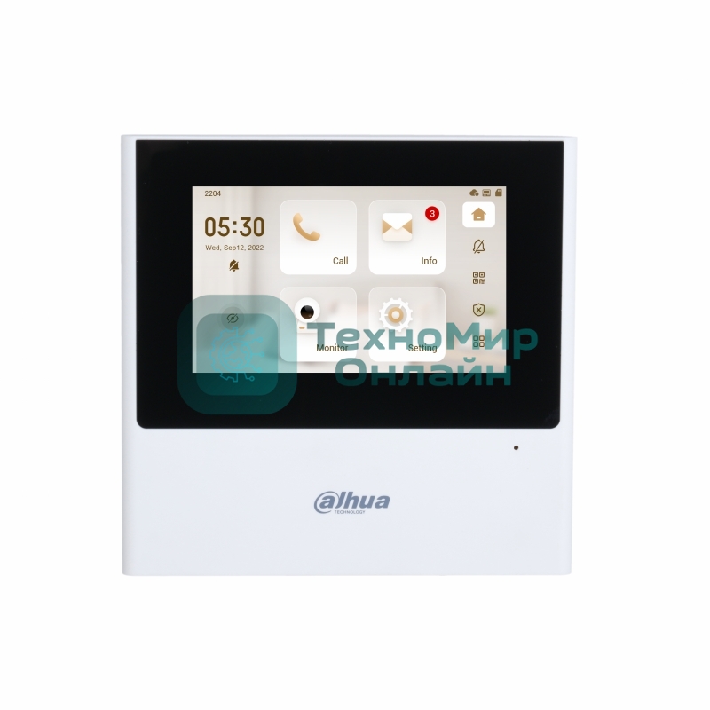 Видеодомофон DAHUA DHI-VTH2611L-WP, Dahua Wi-Fi Indoor Monitor