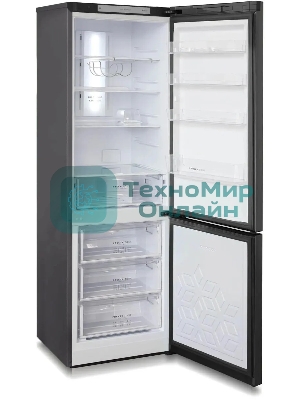 Холодильник Бирюса Б-W980NF графит двухкамерный 240/130л морозилка снизу, No Frost