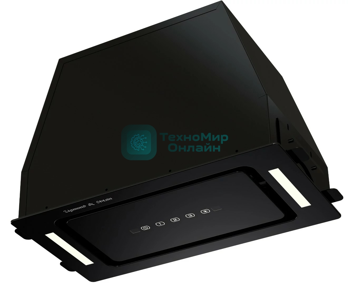 Вытяжка встраиваемая Zigmund & Shtain K 014.5 B черный, 52 см, 1100 куб. м/ч, 62 дБ