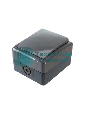 Выключатель ЭРА 11-1401-03 IP54, 10АХ-250В, ОУ, Эксперт, серый (16/160/2560)