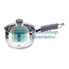 Сотейник Lara LR03-47 2.1 л, с крышкой, 16 см, нержавеющая сталь