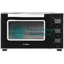 Мини-печь Hyundai MIO-HY093 28 л, 1600 Вт, черный