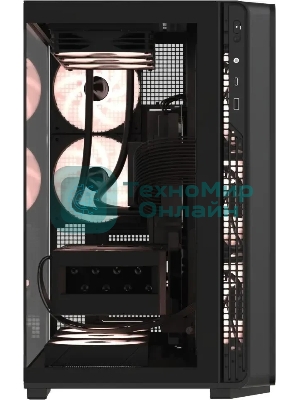 Компьютерный корпус Formula V Line Crystal Z7 PA Black, ATX, TYPE-C*1, USB3.0*1, Front+Side Glass, SIDE 3x PERFORMANCE ARGB, REAR 2x PERFORMANCE ARGB