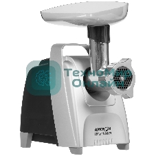 Мясорубка электрическая Аксион М62.01 черный, 2000 Вт, 4.0 кг/мин, реверс, защита от перегрузки, насадки - 4