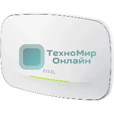 Точка доступа Zyxel NebulaFlex NWA130BE, WiFi 7, 802.11a/b/g/n/ac/ax/be (2,4 и 5 ГГц), MU-MIMO, антенны 2x2, до 688+4320 Мбит/с, 2xLAN 2.5GE, PoE