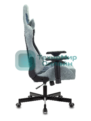 Кресло Бюрократ VIKING 7 KNIGHT BL FABRIC синий, ткань, 120 кг, механизм качания