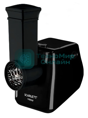 Мясорубка электрическая Scarlett SC-MG45M26 черный, 1900 Вт, 2.0 кг/мин, реверс, защита от перегрузки, насадки - 5