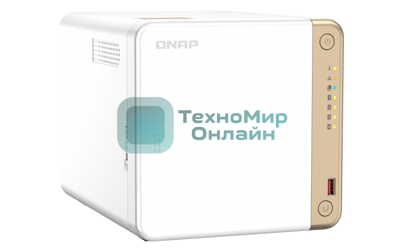 Сетевое хранилище NAS Qnap Original TS-462-4G 4-bay настольный Celeron N4505