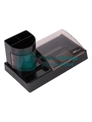 Настольный набор Deli E38254 (16 предметов) пластик, черный