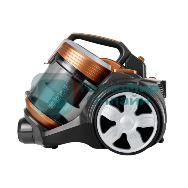 Пылесос Centek CT-2543 серый/бронзовый, 450/2400 Вт, уборка сухая, пылесборник контейнер 3 л