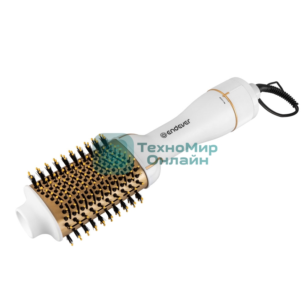 Фен-щетка Endever Aurora-500 белый, 1200 Вт, 110 мм