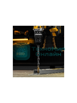 Сверло спиральное по металлу Denzel 12 x 205 мм, Р6М5, Golden Tip, удлиненное