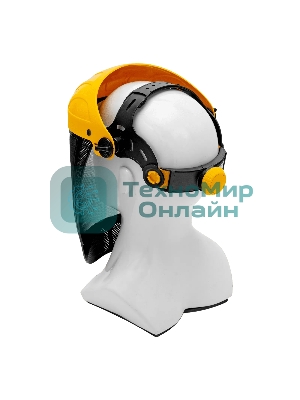 Щиток защитный лицевой с сеткой Denzel 