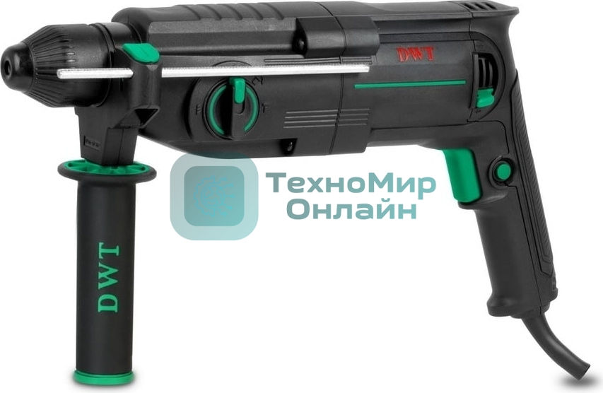 Перфоратор сетевой DWT SBHP08-26 BMC /800 Вт/3.7 Дж/до 5530 уд.в мин/до 1350 об.в мин/SDS-Plus/морозостойкий кабель/кейс/черный (SBHP08-26 BMC)
