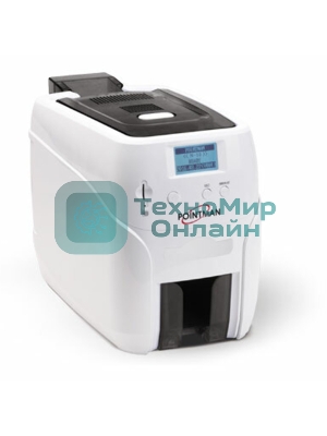 Принтер пластиковых карт Poscenter Pointman Nuvia N25 сублимационный, 300 dpi, до 600 карт/час, USB 2.0, RS-232, Ethernet 10/100, белый