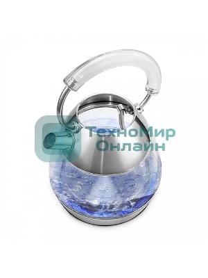 Чайник электрический BQ KT1737G стальной. Чайник, Мощность: 2200 Вт, Объем: 1.7 л