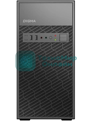 Компьютерный корпус Digma DCC-MN303 черный без БП mATX 1x80мм 2x120мм 1xUSB 2.0 1xUSB 3.0 audio