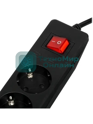 Сетевой фильтр SVEN Optima 1,8 м (6 розеток с защитными шторками) черный, цветная коробка