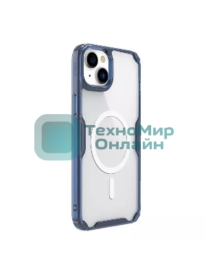 Чехол Nature TPU Pro Magnetic Case, синий, (AP IP15)