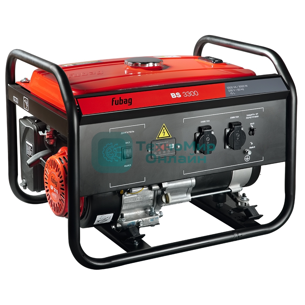Электрогенератор бензиновый FUBAG BS 3300, 3.3 кВт, 74 дБ, 46.5 кг