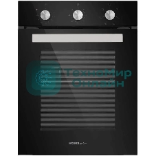 Духовой шкаф электрический встраиваемый HOMSair OEF451BK черный