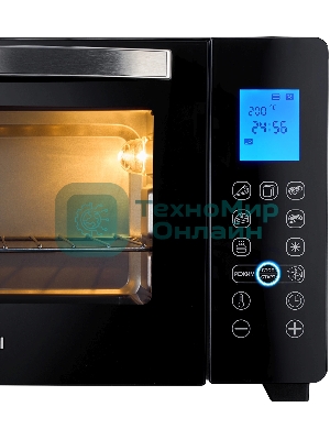Мини-печь Hyundai MIO-HY096 28 л, 1600 Вт, черный