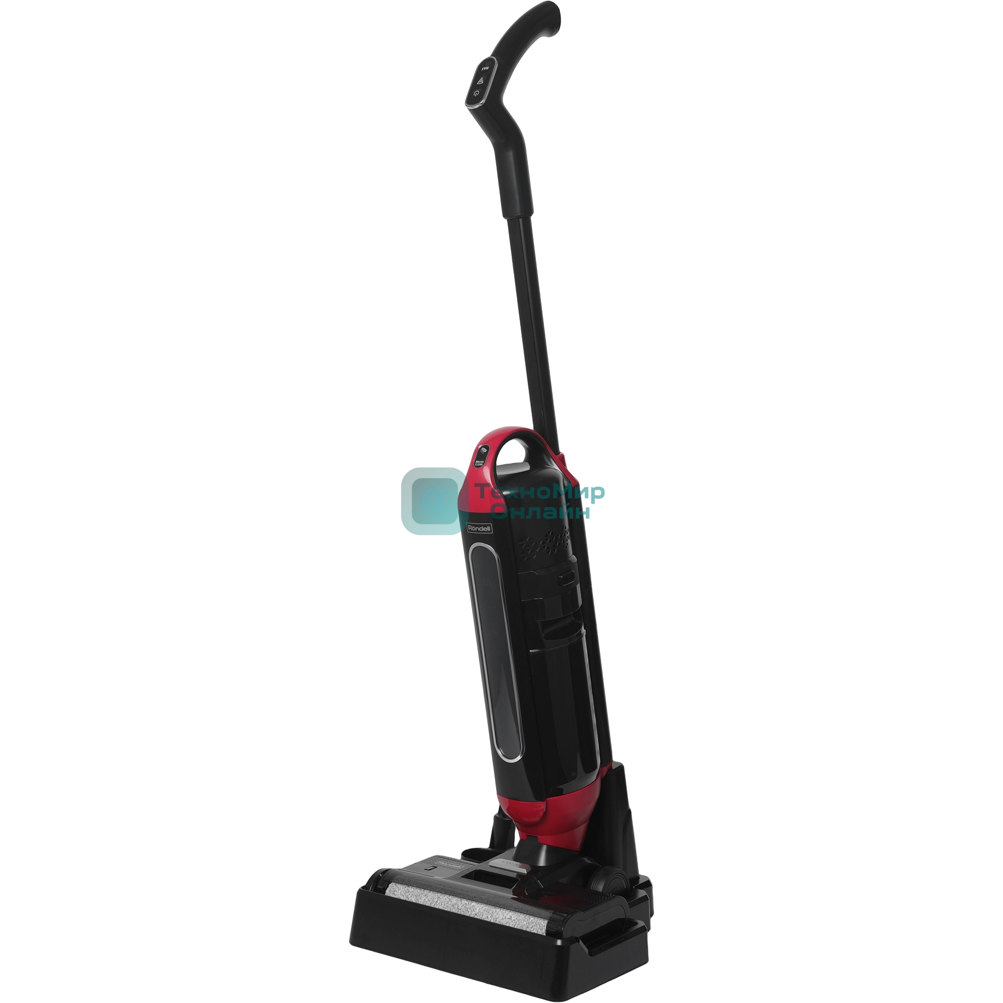 Пылесос моющий Rondell RDE-2080 черный/красный, питание от аккумулятора, 120 Вт, уборка влажная/сухая, пылесборник 0.4 л