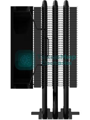 Кулер ZALMAN CNPS4X BLACK V2, 92мм FAN, 3 HEAT PIPES, 4-PIN PWM, 800-2000 RPM, 29DBA, HYDRO BEARING, LGA1851/1700, AM5/AM4, screw type installation