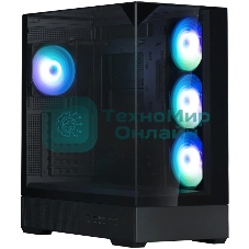 Компьютерный корпус ZALMAN P40 Prism Plus, ATX, черный, WINDOW, 3xCombo (3.5'' or 2.5