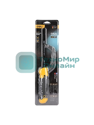 Ножовка-ручка по металлу Deli DL353112 300мм, полотно 250мм, алюминиевый корпус, прорезиненная рукоять